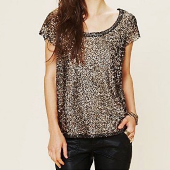 Free People Sequin Tee - Picture 6 of 6